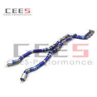 CEES Equal length mid pipe Titanium Exhaust Pipe For BMW M3/M4 F80/F82 3.0T 2015-2019 High Performan