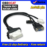 2 in 1 Directly Programming Cable 4A And 8A Cable for Toyo-ta 4A 8A Remote Programming Work For Aute