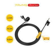 7RYMS S.LAV 01 Omni-directional Lavalier Lapel Microphone for DSLR Camera/Smartphone,  Multi-functio