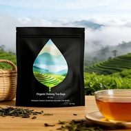 PipiTea Organic Oolong Tea Bags - Whole Leaf, (20 bags) 4g Selected Tea Leaves - Helps lower cortiso