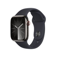 APPLEWatch Series 9 GPS + Cellular (41mm., S/M Size, Graphite Stainless Steel Case, Midnight Sport B