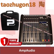 Pronic AmpAudio (PPM8800) 8 Channels 800W X 2 Professional Power Mixer Amplifier 800 Watt Bluetooth 