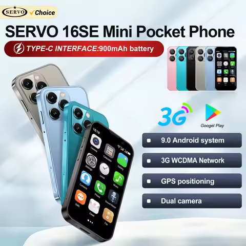 SERVO 16SE Mini Android Smartphone Dual SIM Standby 16GB ROM Play Store Wifi GPS Face Unlock 3G WCDM