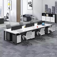 Staff 26 Card Slots Combination Table Chair Office Modern 8 Staff Table 4 Four People Furniture Offi