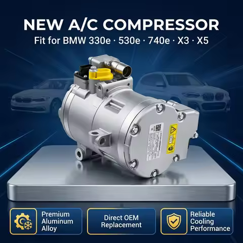 For BMW 2021-2024 330e 2018-2023 530e 740e xDrive X3 X5 A/C Compressor 64529496106 64529364872 64529