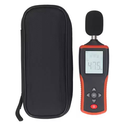 Decibel Meter with AC Weighing Backlit LCD Screen Sound Level Meter Portable SPL Tester for Home Fac