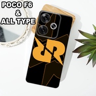 G23 - XIAOMI Case Latest F6 5Gpoco 2024 - Flexible rubber material - RRQ MOTIF - XIAOMI silicone F6 