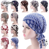 AIPING Turban Hat Women Beanie Muslim Cancer Chemo Hat