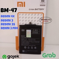 Baterai Xiaomi Redmi 3 Pro/Redmi 3S/Redmi 3/Redmi 4X (Bm-47) Original