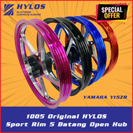 100% Original HYLOS Yamaha Y15 Y15Z Y15ZR Ysuku LC150 Racing Open Hub Sport Rim (5 Batang) 1.40/1.60x17 Motosikal Parts