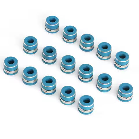 16pcs Valve Stem Oil Seals Set Fluororubber Excellent Sealing Parts Fit for GM SBC V8 Engine new