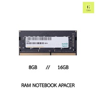 แรมโน๊ตบุ๊ค 8GB // 16GB BUS 2666 3200 SO-DIMM (RAM NOTEBOOK Apacer SODIMM DDR4 (8x1GB//16x1GB)  BUS 2666)