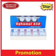 Uphamol 650 / paracetamol 650 10's- New Stock