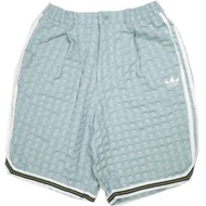 adidas Originals 格紋短褲 DV3113 L (JPN) 淺藍色休閒短褲 [二手] [adidas Originals ]