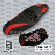 Cover Jok Seat Pelindung Jok Motor (Pakai Karet) Model Lipan Yamaha Nmax Aerox Honda Pcx