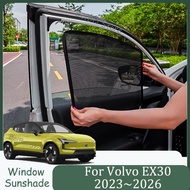 For Volvo EX30 2023~2026 2025 2024 Car Magnetic Mesh Privacy Sunshade Side Window Sun Shade Protecti