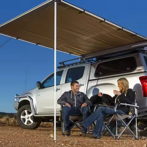 Car Side Awning Roof Retractable Canopy Car Side Account External Waterproof Sunshade for Outdoor Of