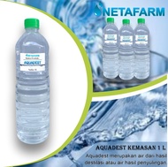 Aquadest Aquades Akuades Air Suling Distilled Water 1 Liter