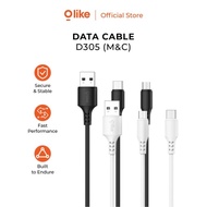 OLIKE D305 MICRO USB DATA CHARGER CABLE TYPE C FAST CHARGING/