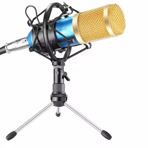 BM-800 Professional Condenser Microphone BM800 Kit:Microphone For Computer+Shock Mount+Foam Cap+Cabl