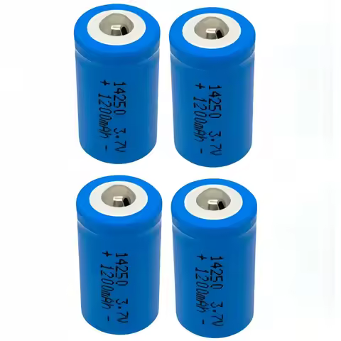 4pcs/lot 14250 rechargeable lithium battery LS14250 ER14250H 1/2-R6 1/2 AA 1200mah rechargeable 3.7V