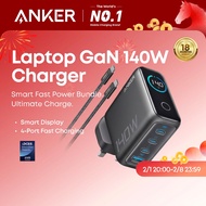 Anker Laptop Charger,140W USB-C Charger, 4-Port Multi-Device Fast Charging, Advanced GaN Power Adapt