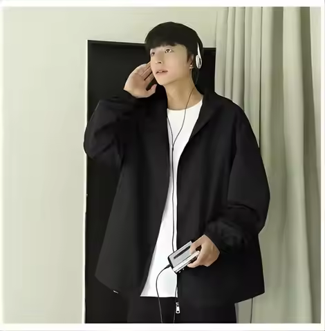Men'S Winter Jacket Coats Mens Heating Embroidery Anorak Cropped Bosnia Geographic Wool Brushed Wind