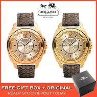 [Original & 2 Years Warranty] Coach Mini Boyfriend Leather Ladies Women Watches Jam Tangan Wanita Pe