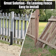 Heavy Duty Steel Fence Post Repair Kit Fence Post Stakes Anchor Ground Spike for Repairing Wooden Fe