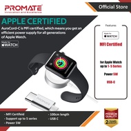 Promate AuraCord-C USB-C Charging Cable for Apple Watch 38mm 40mm 42mm 44mm Series 1 2 3 4 5 6 SE