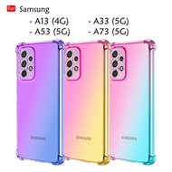 Samsung Galaxy A13 4G A33 5G A53 5G A73 5G Rainbow Aurora Case Cover Back TPU Soft Casing Phone