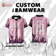 Baju Jersey Warna Pink Perempuan Viral Mmxxiii Jersey Custom Name Jersey Retro Collar Football Baju 