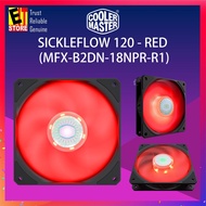COOLER MASTER SICKLE FLOW 120mm FAN - RED LED FAN ( MFX-B2DN-18NPR-R1 )