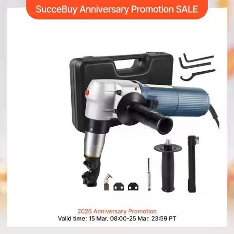 SucceBuy 380W 625W Electric Metal Nibbler Corded Shears Cutter 1.8MM 4MM Cutting Thickness Sheet Met