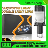 1/2PCS H4 Mini LED Projector Lens 400000LM HS1 Fog Light 1 Year Warranty 1:1 Plug Play