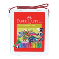 FABER CASTELL Hexagonal Oil Pastel Crayons, 72 Colors Oil Pastel Set