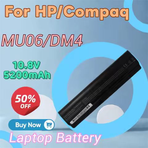 New High Quality 10.8V 5200mAh Laptop Battery MU06/DM4 for HP/Compaq HSTNN-181C/Q61C/Q62C/CBOW/IB0N/