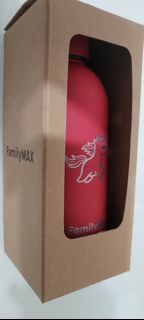 Agnes. b FamilyMAX  紅色保溫瓶 附可愛獨角獸圖案