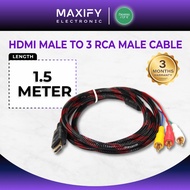 Panamax 1.5M HDMI Male to 3 RCA Male Component Cable HDMI To YPbPr RCA Cable Converter  = E2096