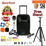 (Terlaris) Speaker Aktif Portable Baretone 12 Inch Bluetooth Original
