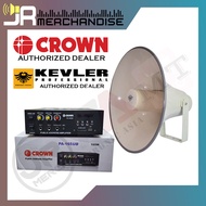 PA System SET - Crown PA Amplifier PA165-UB + Kevler HF-201 20" Aluminum Waterproof Horn Speaker (KEV-38)