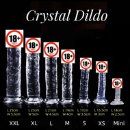 [Ready Stock] Real Best Feeling Crystal Dildo For Woman Masturbator Soft Stimulate Suction Cup Dildo