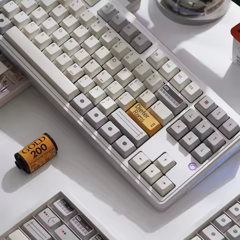 FBB Keycaps T52 Gray Style For Cherry Profile Mechanical Keyboard Keycaps 60%, 75%, 80%, 96%, 100% L