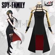 LXYH- COSER KING Anime SPY×FAMILY Twilight Yor Forger Anya Forger Cosplay ชุดคอสเพลย์ ชุดคอสเพลย์การ