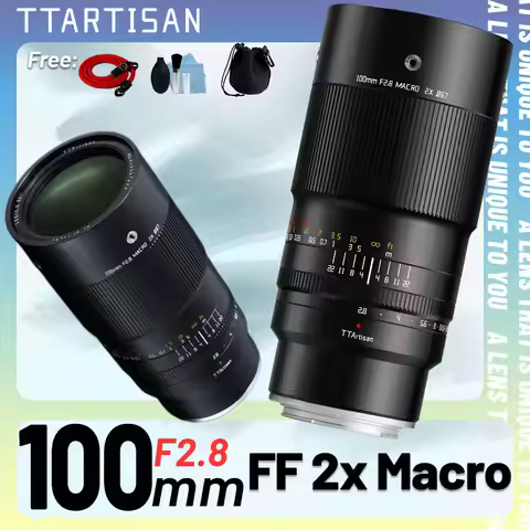 TTArtisan 100mm F2.8 2X Macro Close Full Frame Lens for Sony E FE Nikon Z Nikon F Canon R EF Leica S