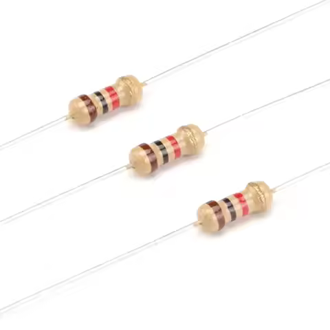 1000PCS 1/4W Carbon Film Resistors 5% 1R-10M 10R 47R 100R 220R 1K 10K 4K7 100K 560K 1M 3M3 ohm Color