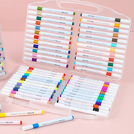 ปากกามาร์คเกอร์อะคริลิก 12/24/36/48/60/80 สี ปลายแหลม เหมาะสำหรับพื้นผิวพลาสติก สมบูรณ์แบบสำหรับทำสี