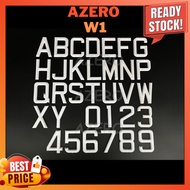 Car 3D Crystal White Number Plate / Nombor 3D Plate Kereta (W1)