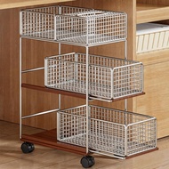 [in stock] Under-desk storage rack, movable trolley, workstation organizer, office and home book she