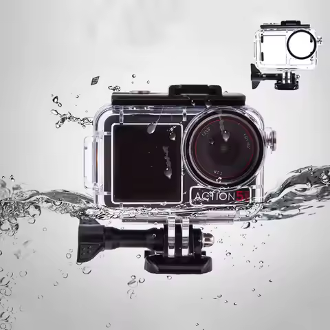 60M Dive Case Waterproof Housing for DJI Osmo Action 5Pro/4/3 Protective Cover Shell for Dji Action 